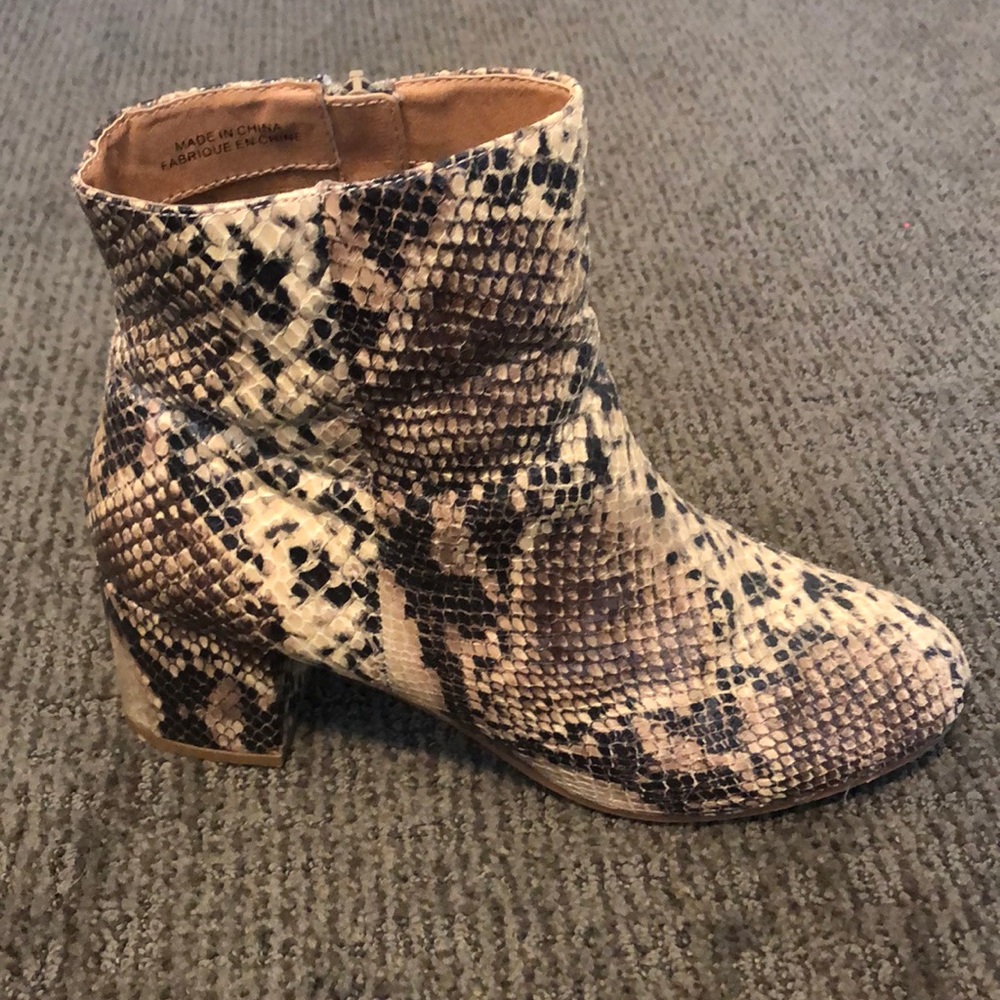 Snake skin boots